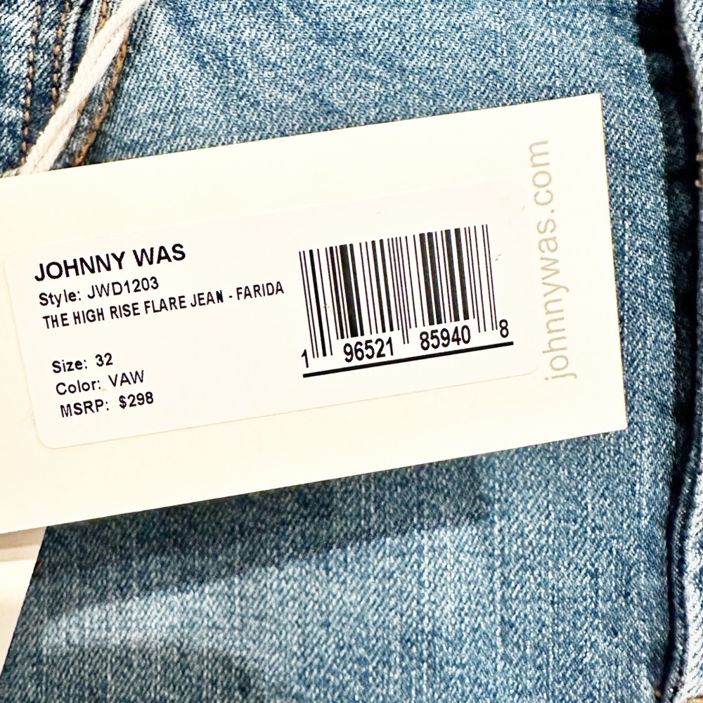NWT Johnny Was The High Rise Flare Jean in Farida Size 32 - Picture 13 of 16